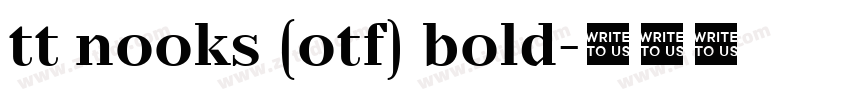 tt nooks (otf) bold字体转换